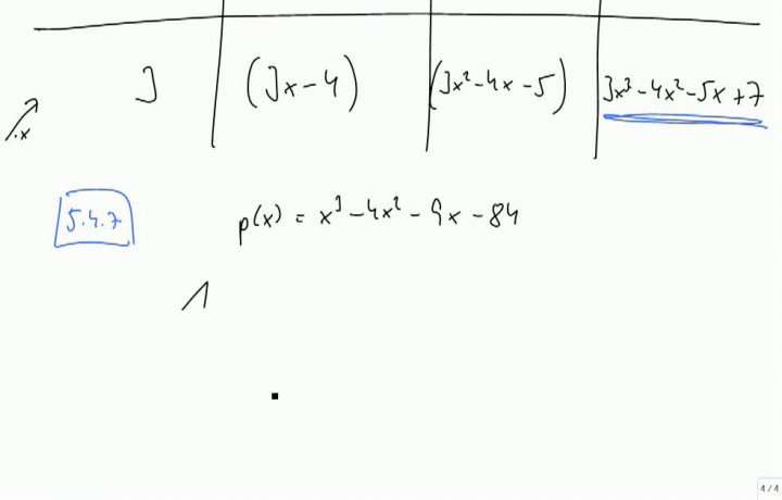 M2 2013-10-16 03 Das Horner-Schema und Linearfaktoren