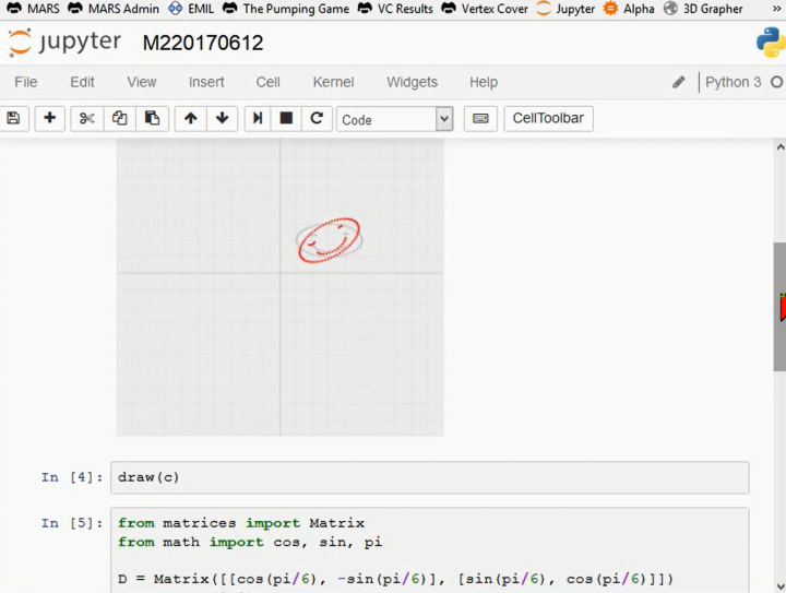 M2 2017-06-12 09 Homogene Koordinaten: Beispiel in Python