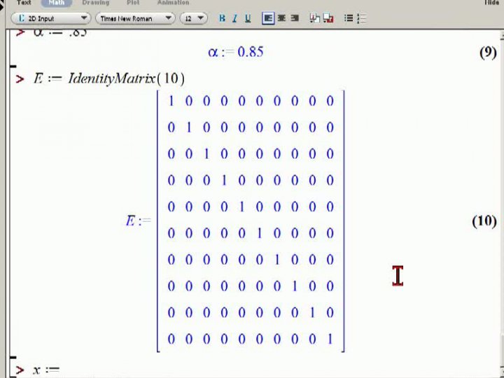 M2 2013-11-22 05 Anwendung, PageRank in Maple, Teil 2