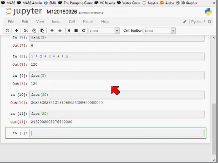 M1 2016-09-26 02 Die Fakultät in Python und in C