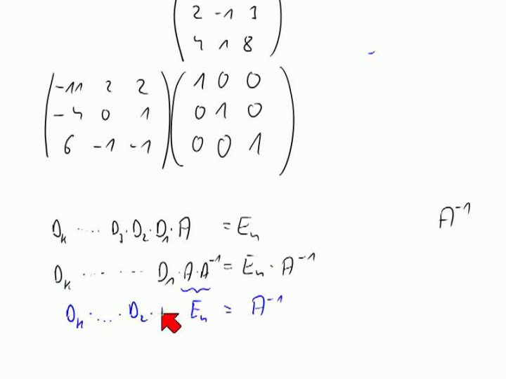 M2 2013-11-08 07 Gauß-Verfahren zum Invertieren einer Matrix, Begründung