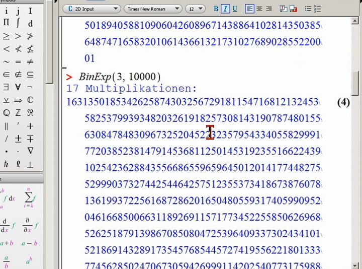 M2 2014-03-21 01 Wiederholung binäre Exponentiation