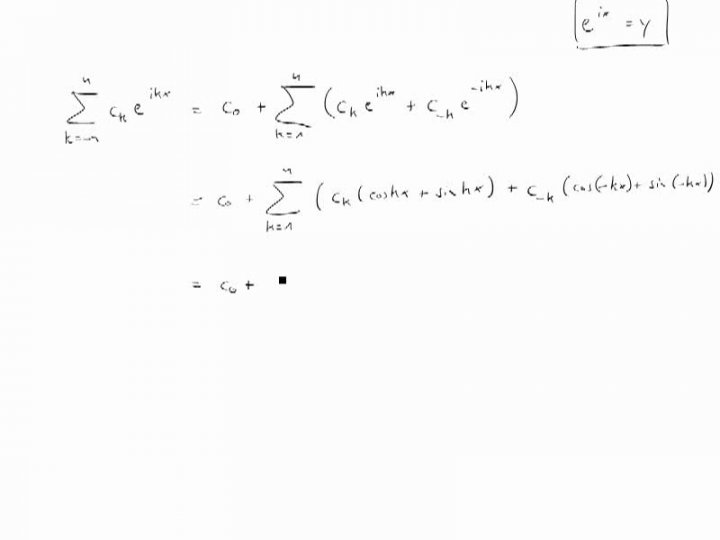 M3 2017-12-20 03 Trigonometrische Polynome / Fourier-Analysis im Komplexen