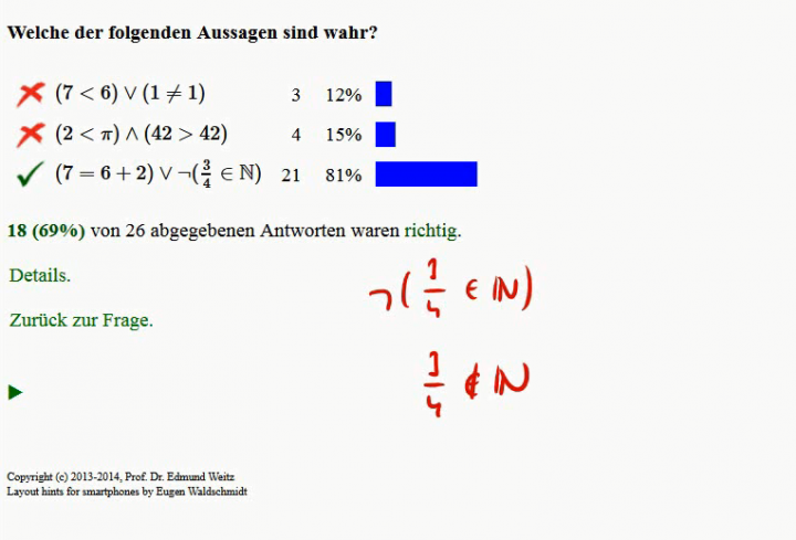 M1 2014-10-20 01 Aussagenlogik - Konjunktion, Disjunktion, Negation