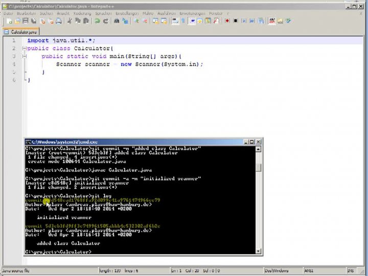 SE Arbeiten mit Git