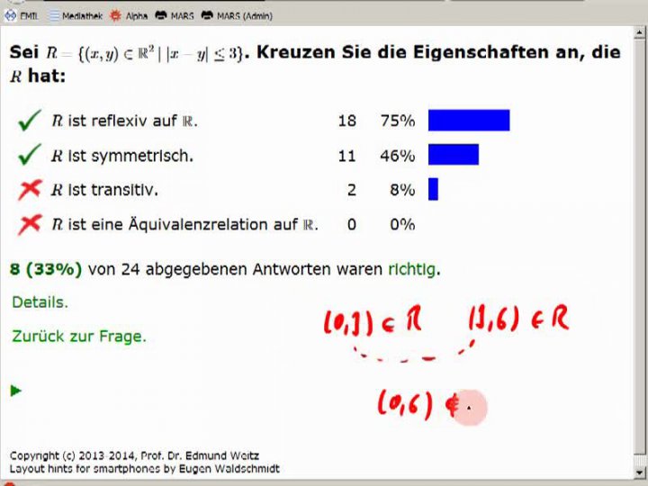 M1 2014-05-07 03 Äquivalenzrelationen, Fortsetzung
