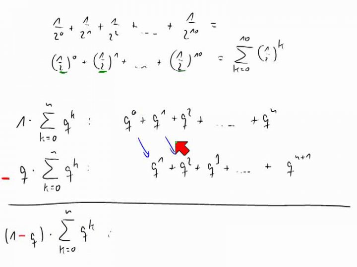 M1 2014-01-08 01 Die geometrische Summenformel