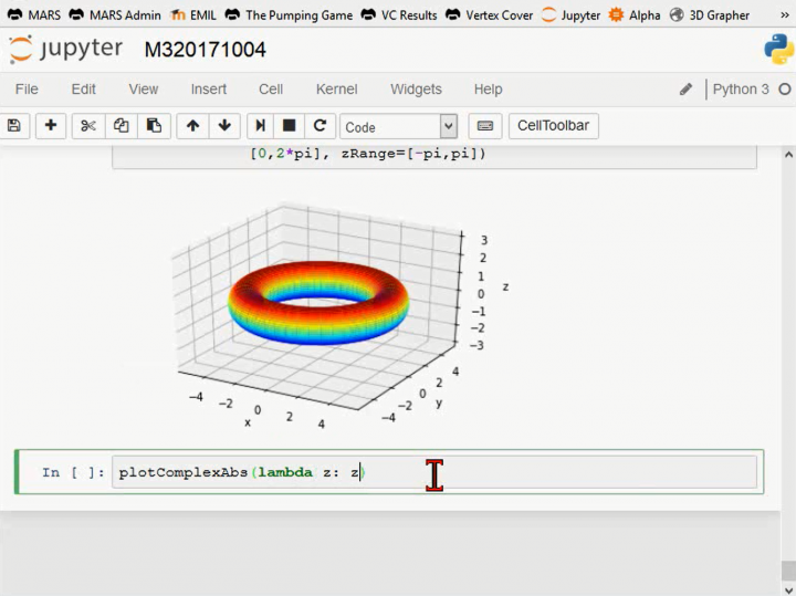 M3 2017-10-04 04 Funktionen, Kurven und Flächen visualisieren in Python und Jupyter