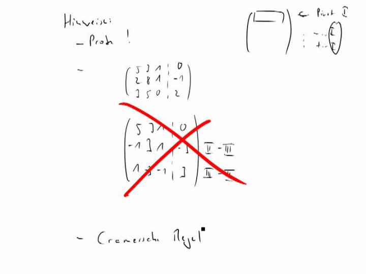 M2 2014-11-19 04 Der Gauß-Algorithmus - ein paar Hinweise