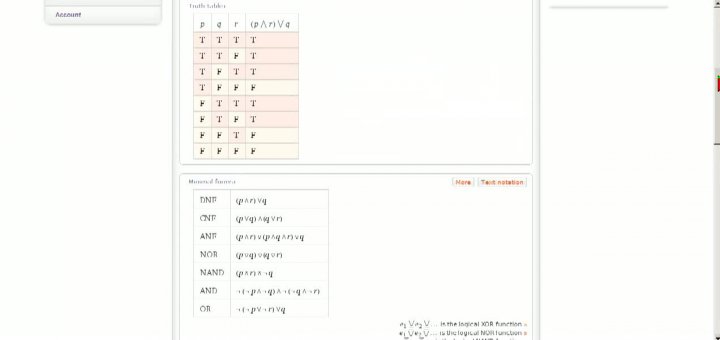 M1 2013-10-16 03 Disjunktive Normalform in Wolfram Alpha