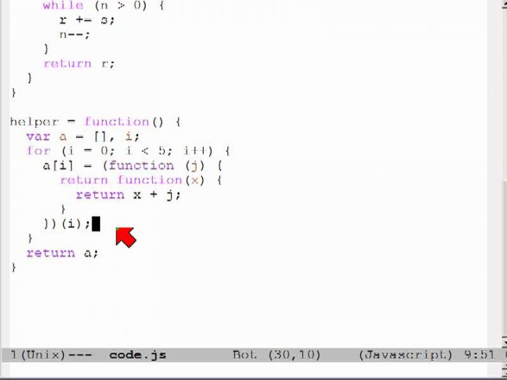 MINF 2014-03-18 05 Javascript - Mehrdimensionale Arrays und 'klassischer' Closure-Denkfehler