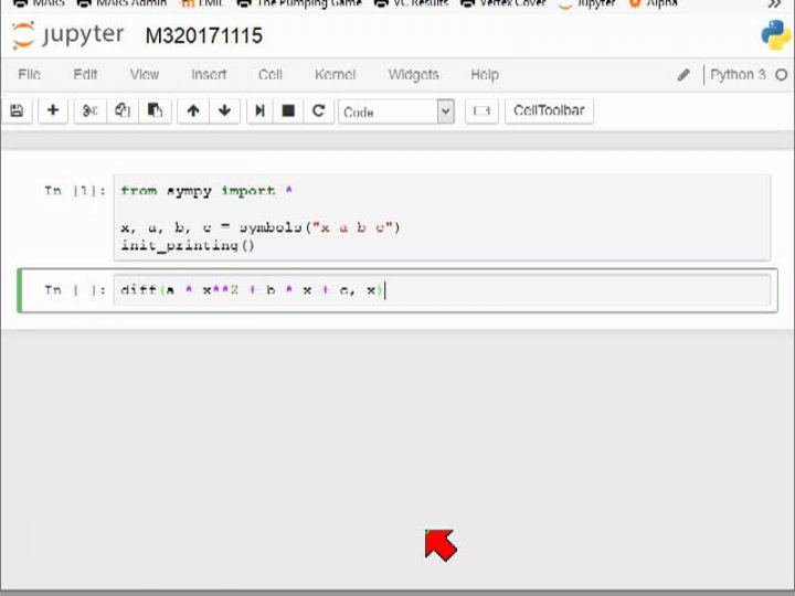 M3 2017-11-15 02 Symbolisches Differenzieren (Ableiten) mit Python und SymPy