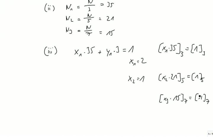 M2 2013-09-20 12 Chinesischer Restsatz - Algorithmus