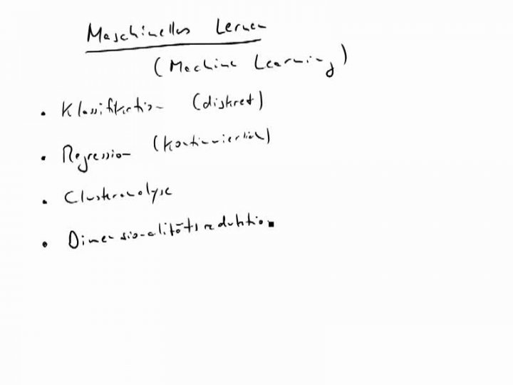 MINF 2016-05-03 01 Maschinelles Lernen