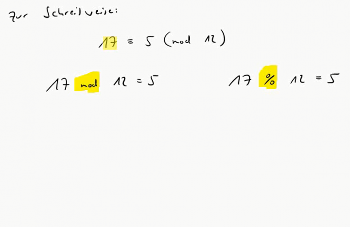 M1 2016-10-10 03 Modulo - Schreibweise